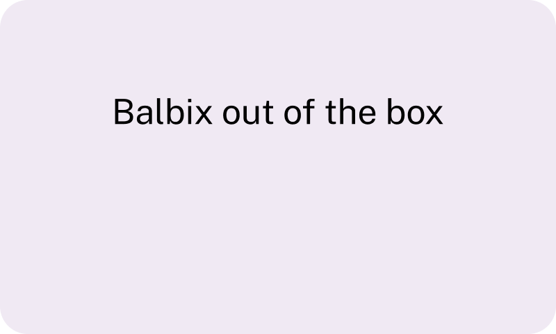 Balbix out of the box