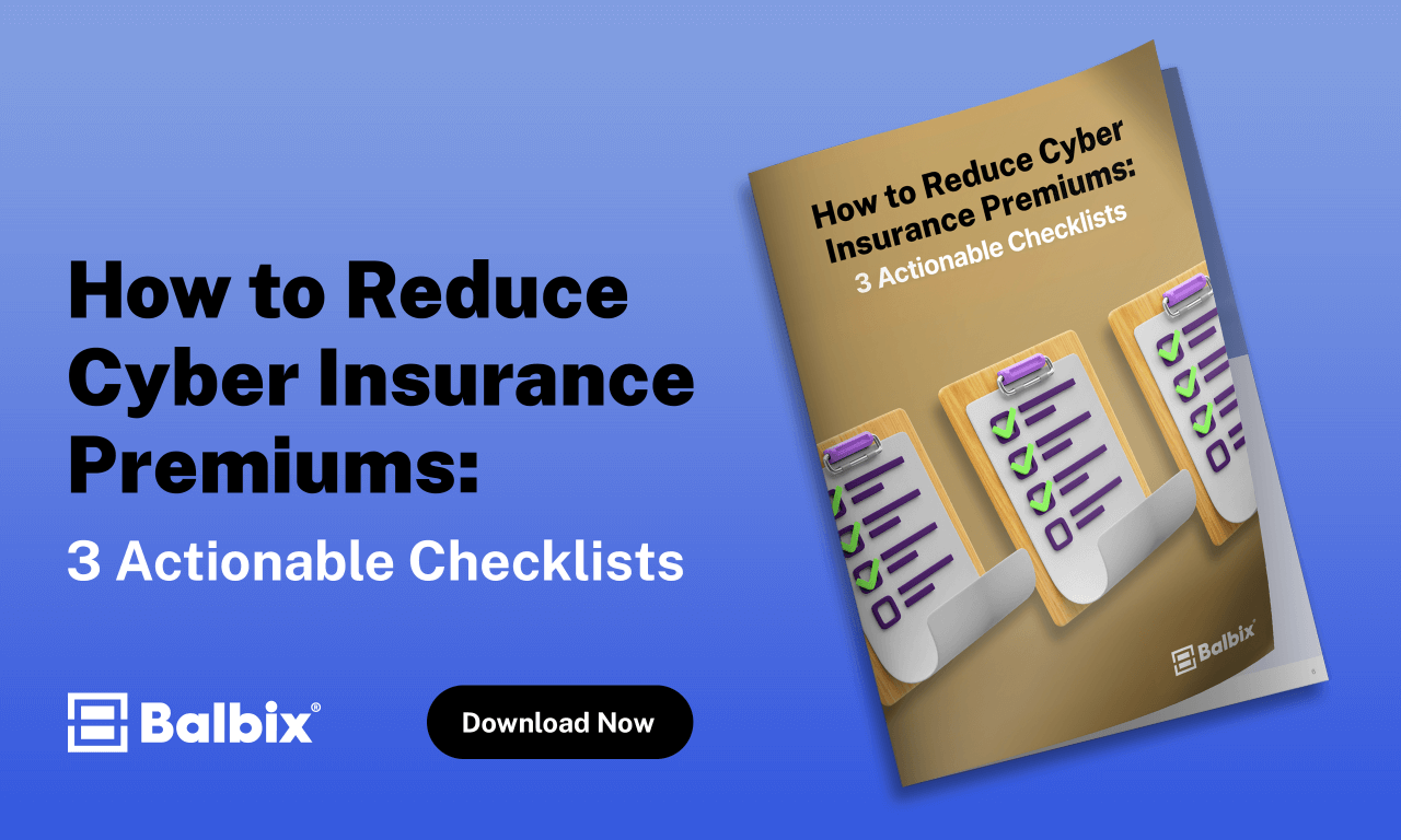 ebook promotional image for a pdf on reducing cyber insurance premiums