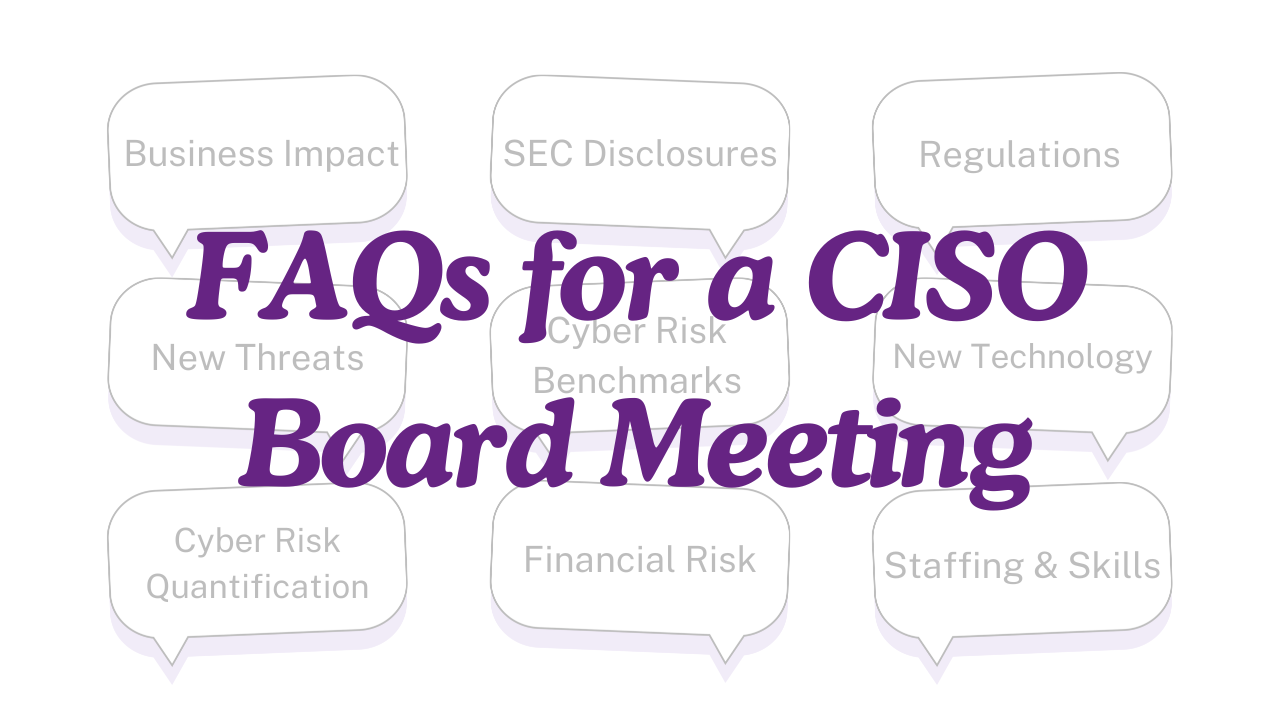 FAQ BOARD CISO