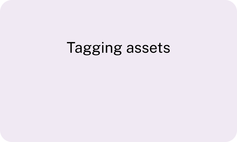 Tagging assets